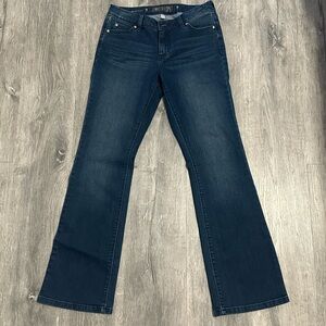 Jennifer Lopez JLO Bootcut Jeans Dark Wash Stretch Denim Size 4P Petite